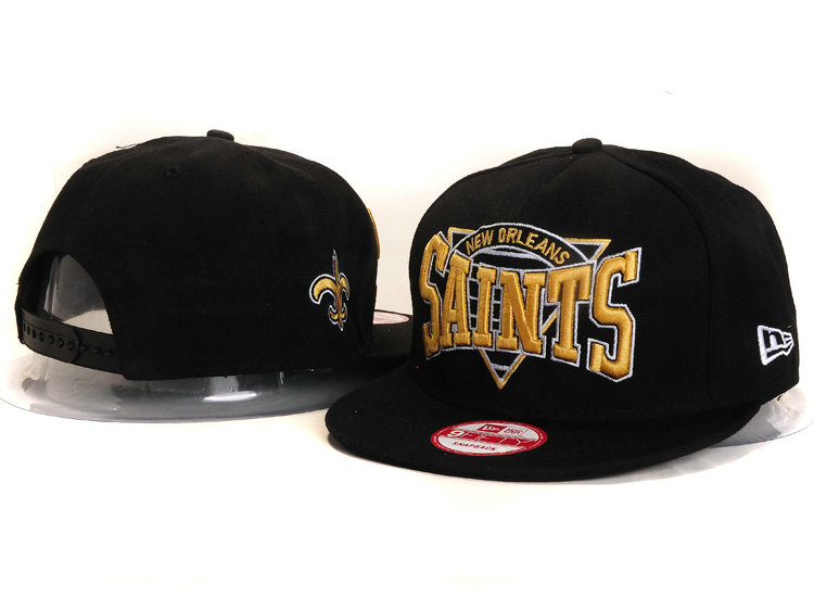 New Orleans Saints Black Snapback Hat YS
